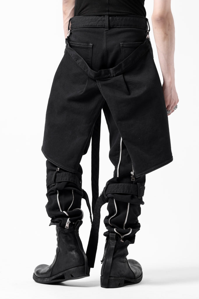 [ Shoes ] BORIS BIDJAN SABERI HORSE LEATHER SIDE ZIP BOOTS / OBJECT DYED & MOLDED "BOOT1-F2519M" Price / ￥260,700 - (in tax) Size / 41 Color / Black Material / Horse Leather