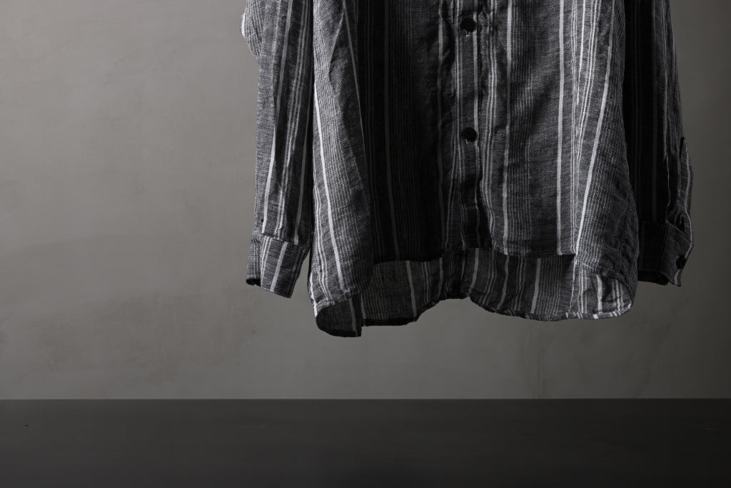 _vital exclusive oversized shirt / random stripe linen