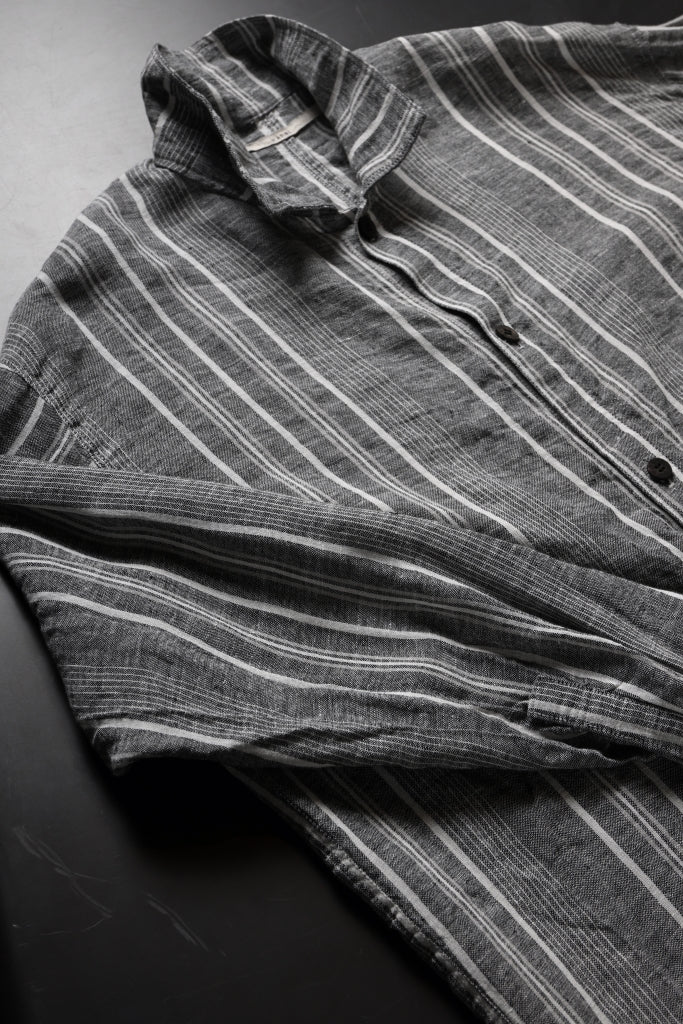 _vital exclusive oversized shirt / random stripe linen