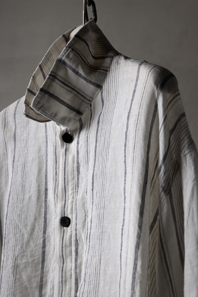 _vital exclusive oversized shirt / random stripe linen