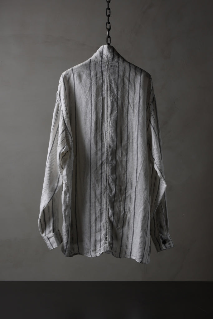 _vital exclusive oversized shirt / random stripe linen