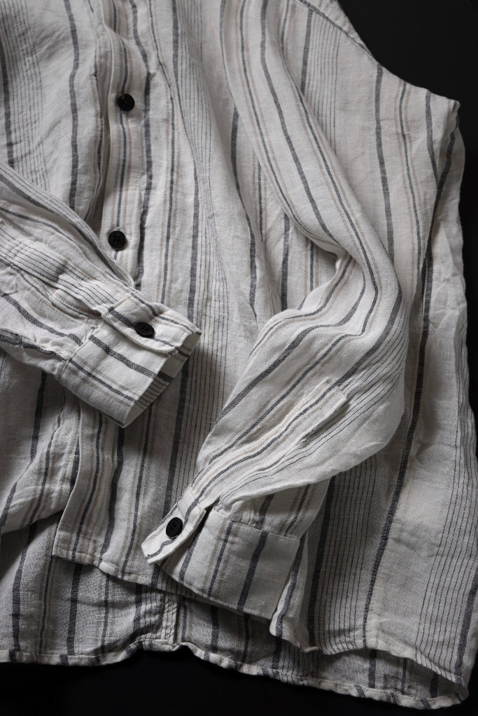 _vital exclusive oversized shirt / random stripe linen