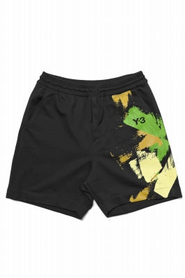 Y-3 Yohji Yamamoto GFX FT SHORTS / ORGANIC COTTON JERSEY