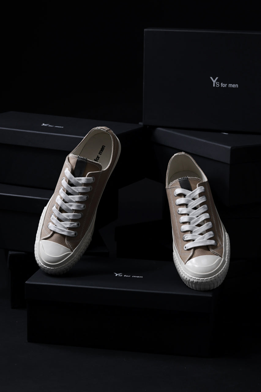 Y's for men LOW TOP SNEAKER / COTTON CANVAS