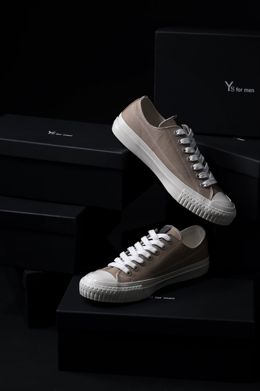 Y's for men LOW TOP SNEAKER / COTTON CANVAS