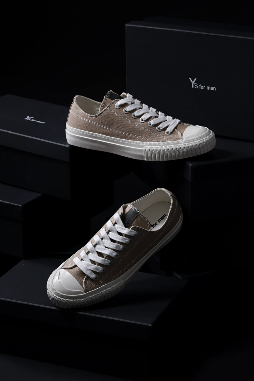 Y's for men LOW TOP SNEAKER / COTTON CANVAS