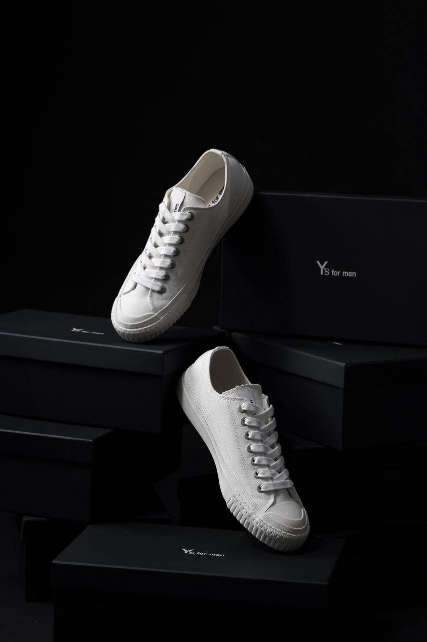 Y's for men LOW TOP SNEAKER / COTTON CANVAS