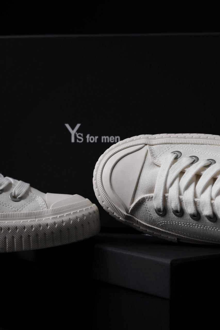 Y's for men LOW TOP SNEAKER / COTTON CANVAS