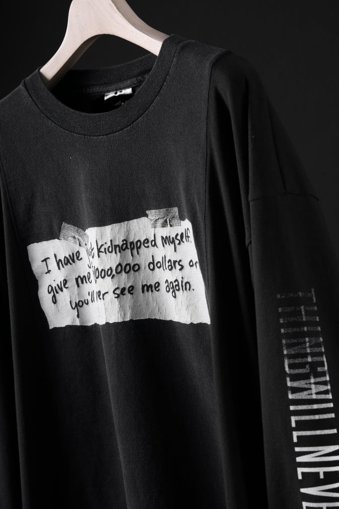 CHANGES exclusive VINTAGE REMAKE LS TOPS (WORDS-KIDNAPPED MYSELF-L)