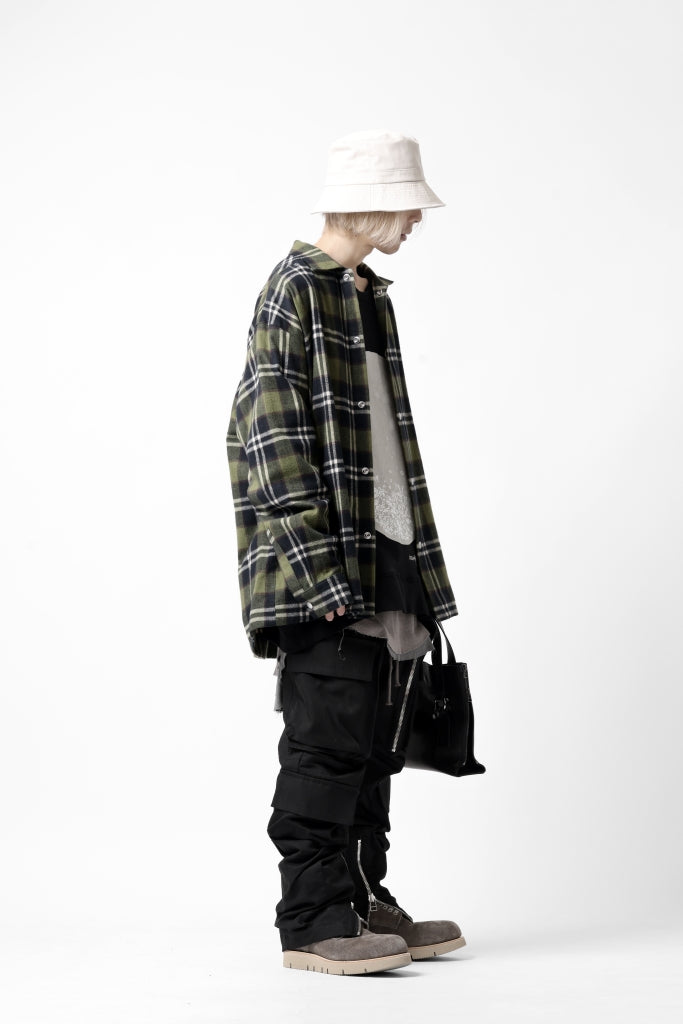 A.F ARTEFACT OVERSIZED CHECK SHIRT