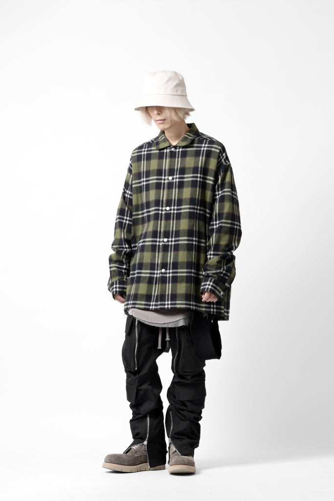 A.F ARTEFACT OVERSIZED CHECK SHIRT