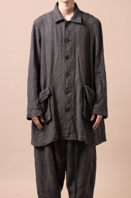 YUTA MATSUOKA work shirt jacket / brushed linen canvas