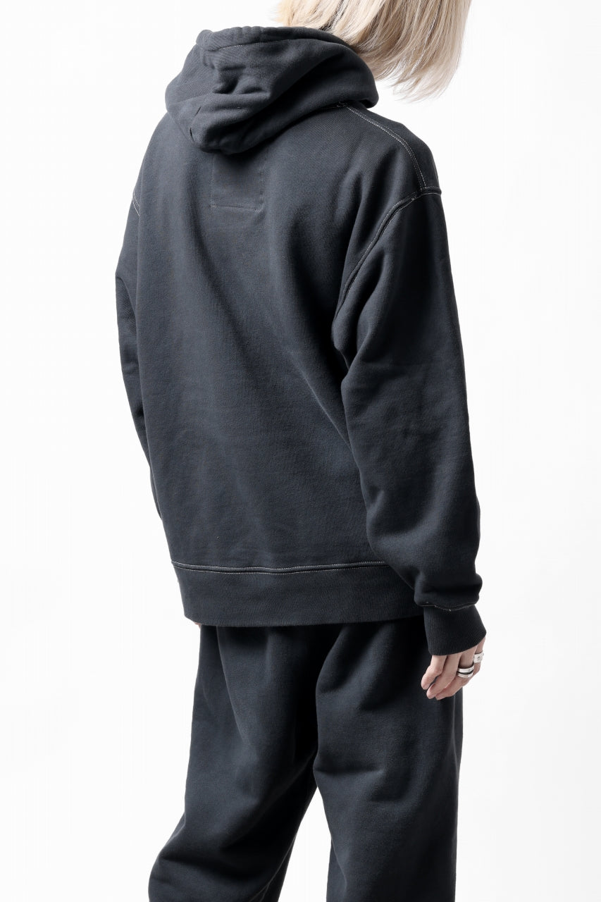 DEFORMATER.® THREE PROCESSING SWEAT HOODIE - DYED/BIO/FROST EFFECT