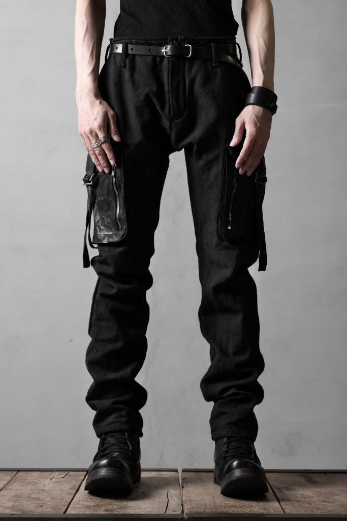 incarnation SLIM ARMY PANTS MP-3 / DYEING CANVAS+HORSE LEATHER