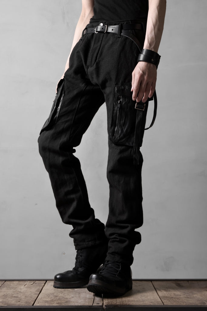 incarnation SLIM ARMY PANTS MP-3 / DYEING CANVAS+HORSE LEATHER