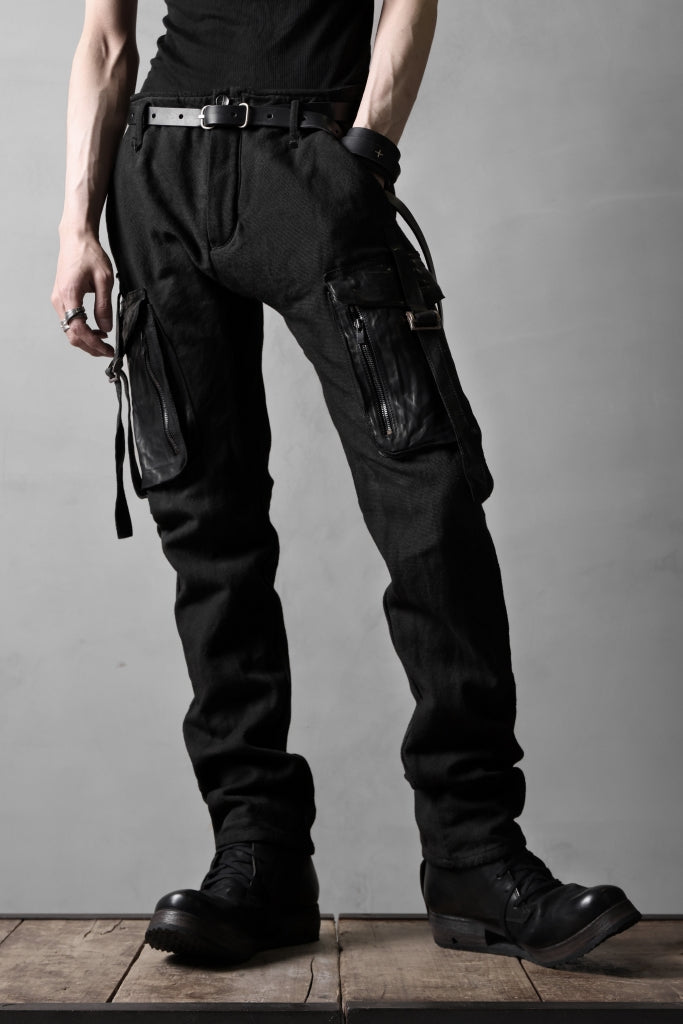 incarnation SLIM ARMY PANTS MP-3 / DYEING CANVAS+HORSE LEATHER