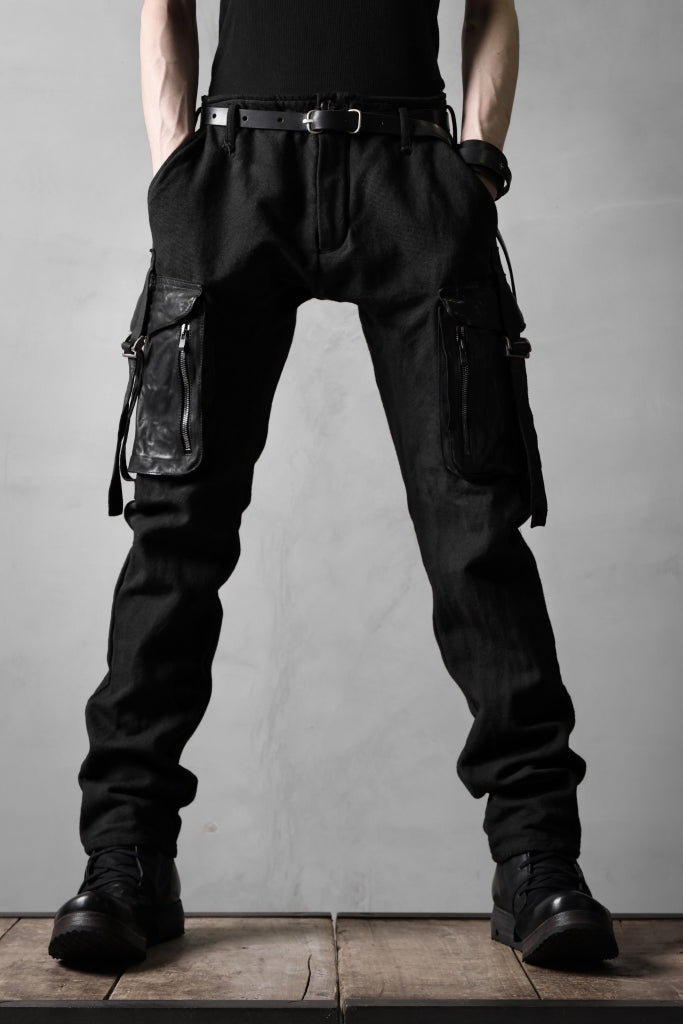 incarnation SLIM ARMY PANTS MP-3 / DYEING CANVAS+HORSE LEATHER