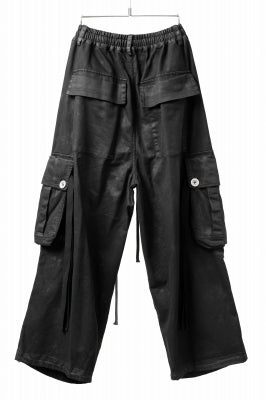 A.F ARTEFACT EXTREME WIDE CARGO PANTS / COATING TWILL