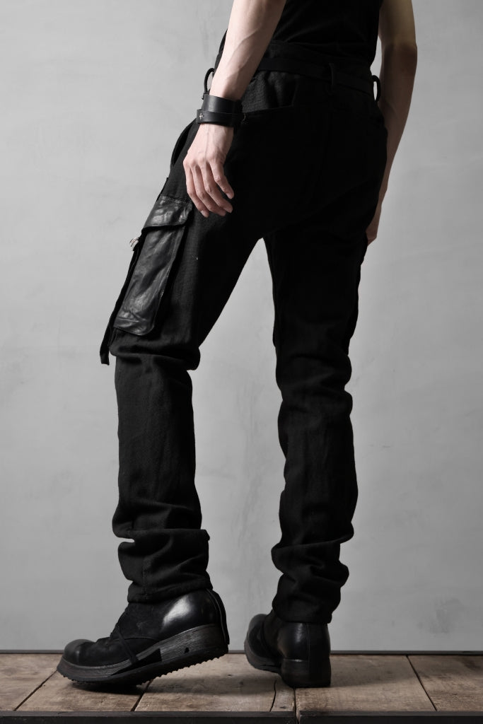 incarnation SLIM ARMY PANTS MP-3 / DYEING CANVAS+HORSE LEATHER