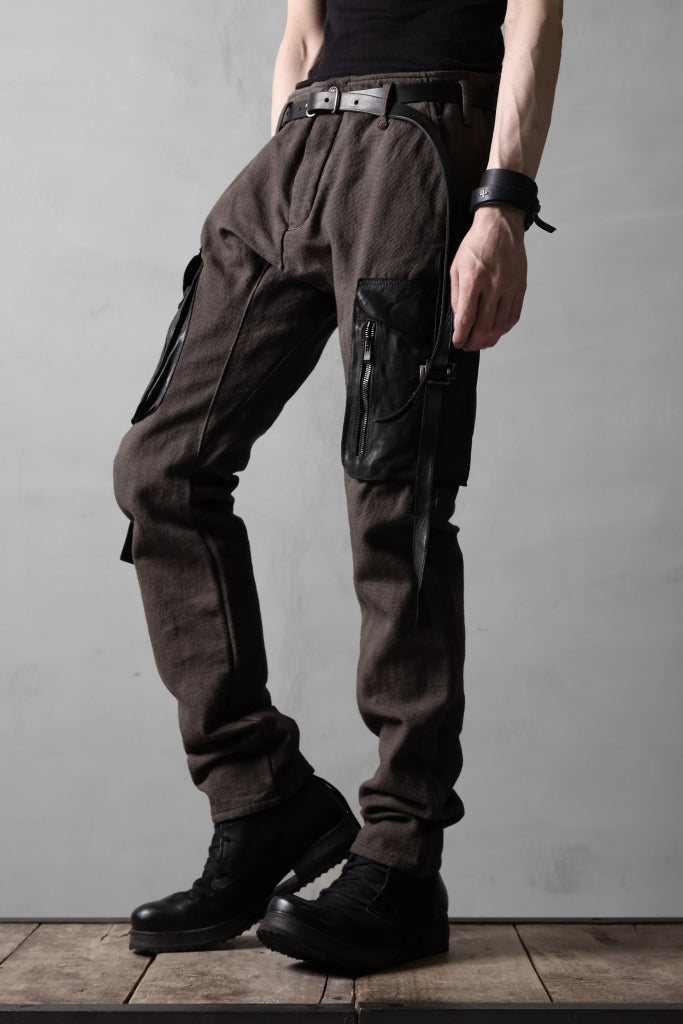 incarnation SLIM ARMY PANTS MP-3 / DYEING CANVAS+HORSE LEATHER