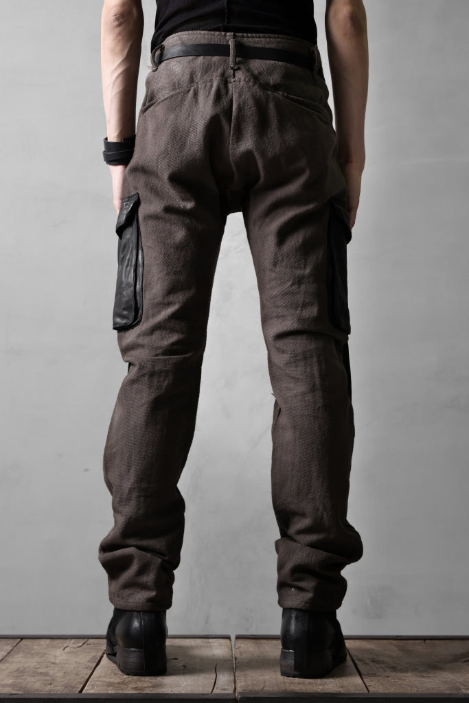 incarnation SLIM ARMY PANTS MP-3 / DYEING CANVAS+HORSE LEATHER