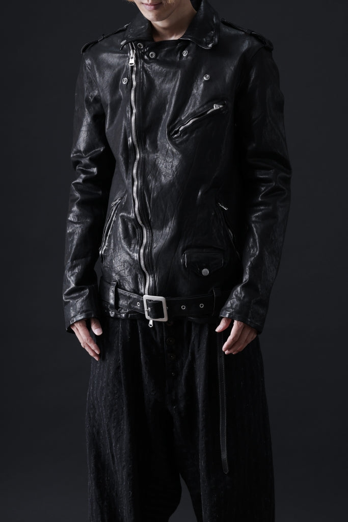 ISAMU KATAYAMA BACKLASH DOUBLE BREASTED JACKET / DOUBLE-SHOULDER OBJECT DYED