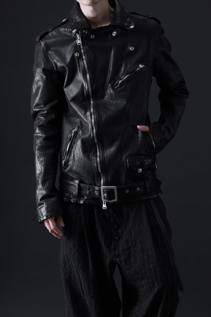 ISAMU KATAYAMA BACKLASH DOUBLE BREASTED JACKET / DOUBLE-SHOULDER OBJECT DYED