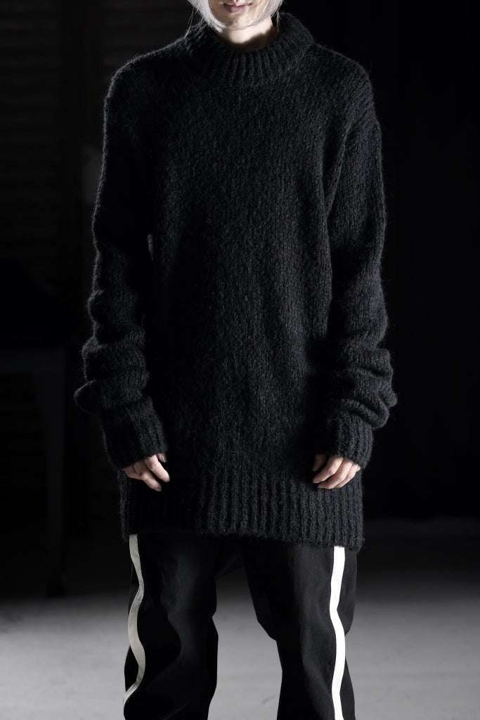 thom/krom MOCK NECK KNIT PULLOVER / ALPACA WOOL