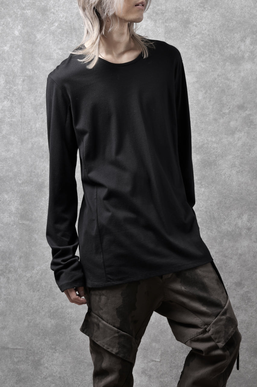 [ Tops ] black crow x LOOM exclusive long sleeve tops / suvin cotton jersey Price / ￥11,550 - (in tax) Foreign Price / ≒ $78.00 or €72,95 Size / 1(S), 2(M), 3(L) (*Wearing ; 2(M)) Color / Dark Grey Material / Cotton