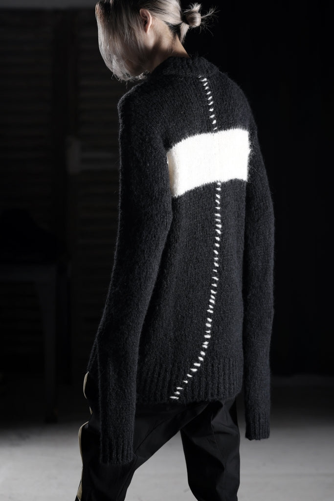 thom/krom MOCK NECK KNIT PULLOVER / ALPACA WOOL