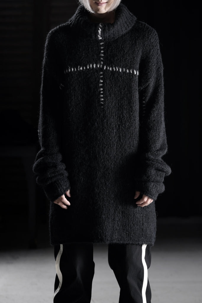 thom/krom HIGH COLLAR KNIT PULLOVER / ALPACA WOOL