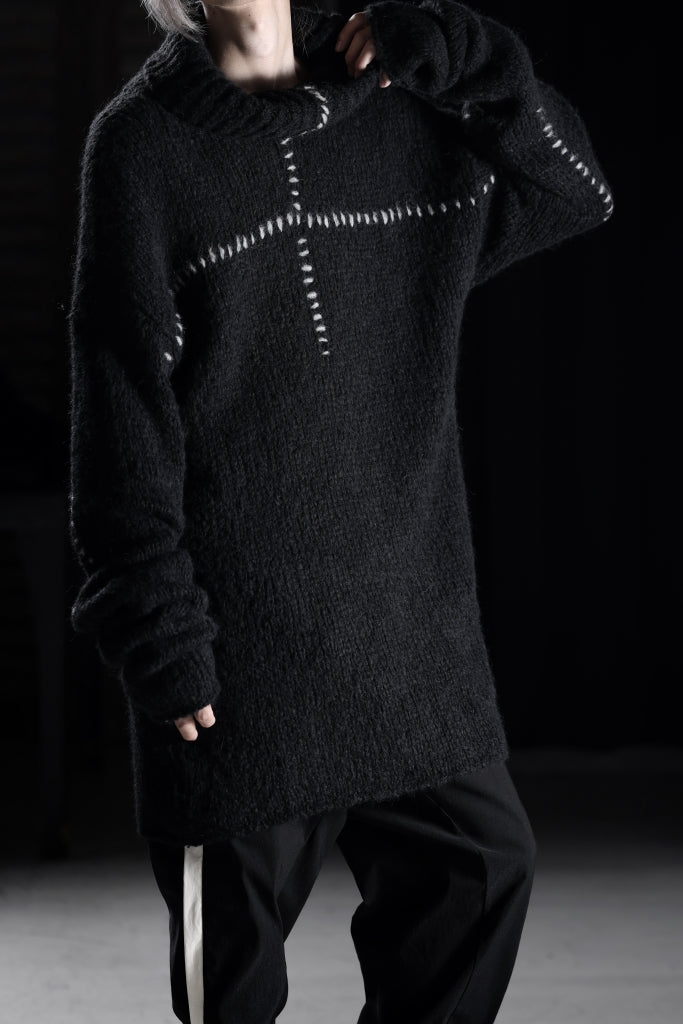 thom/krom HIGH COLLAR KNIT PULLOVER / ALPACA WOOL