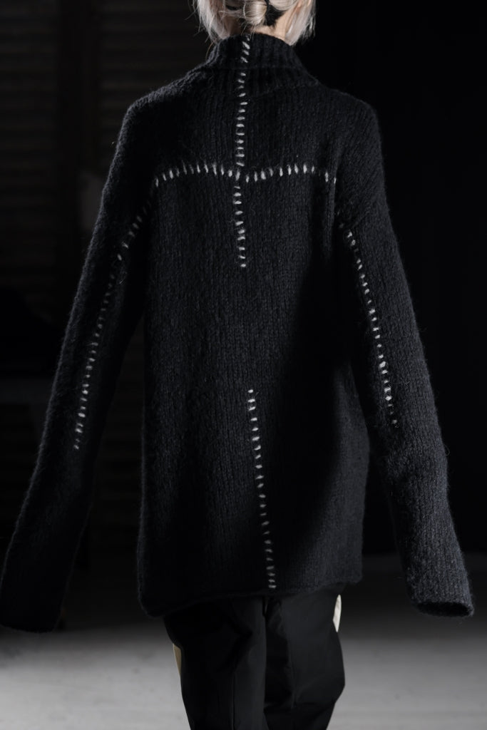 thom/krom HIGH COLLAR KNIT PULLOVER / ALPACA WOOL