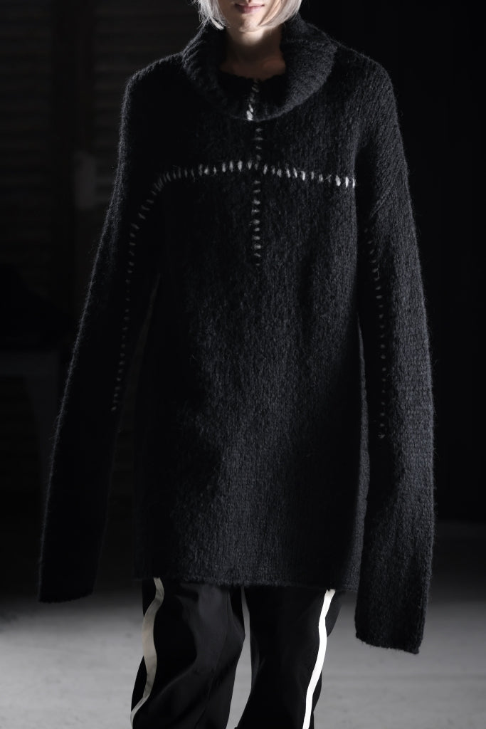 thom/krom HIGH COLLAR KNIT PULLOVER / ALPACA WOOL