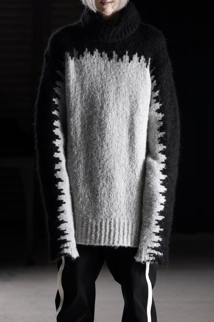 thom/krom MOCK NECK KNIT PULLOVER / ALPACA WOOL