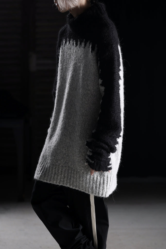 thom/krom MOCK NECK KNIT PULLOVER / ALPACA WOOL