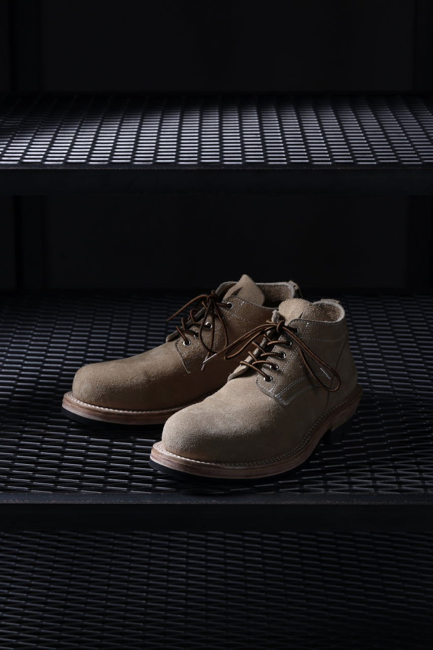 Portaille x LOOM exclusive DOUBLE STITCHED WELT WORKING DERBY / BOX CALF SUEDE