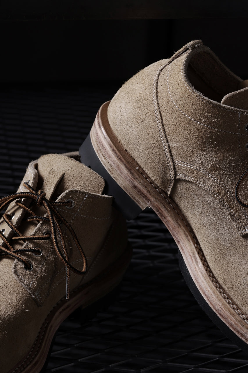 Portaille x LOOM exclusive DOUBLE STITCHED WELT WORKING DERBY / BOX CALF SUEDE