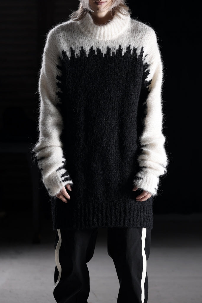 thom/krom MOCK NECK KNIT PULLOVER / ALPACA WOOL