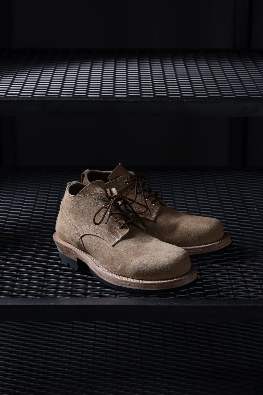 Portaille x LOOM exclusive DOUBLE STITCHED WELT WORKING DERBY / BOX CALF SUEDE