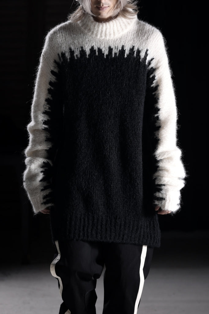 thom/krom MOCK NECK KNIT PULLOVER / ALPACA WOOL