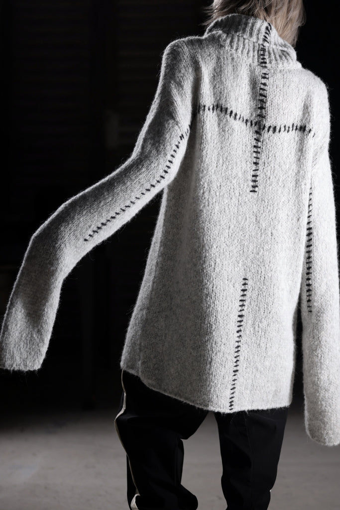 thom/krom HIGH COLLAR KNIT PULLOVER / ALPACA WOOL