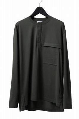 Y-3 Yohji Yamamoto HENLEY NECK LS TOPS / BCI JERSEY