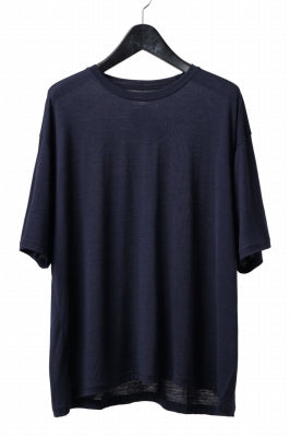 CAPERTICA OVERSIZED S/S TEE / SUPER 120s WASHABLE WOOL JERSEY