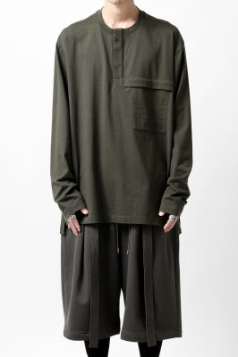 Y-3 Yohji Yamamoto HENLEY NECK LS TOPS / BCI JERSEY