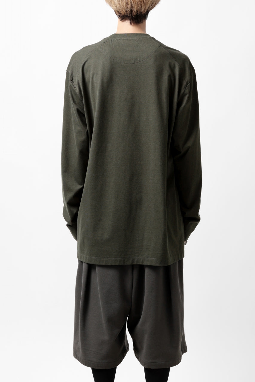 Y-3 Yohji Yamamoto HENLEY NECK LS TOPS / BCI JERSEY