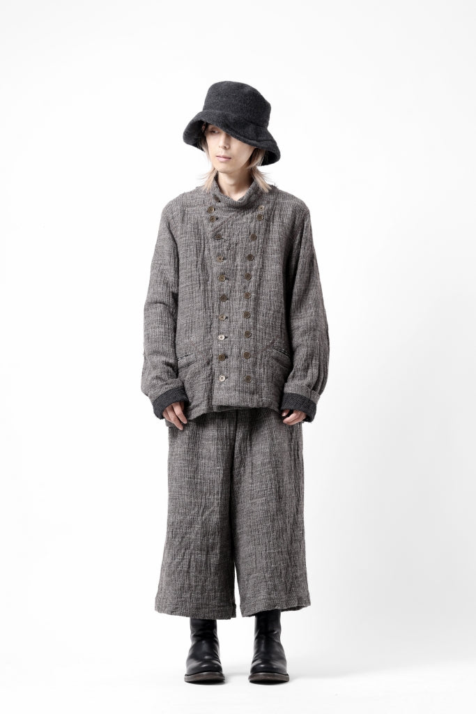 YUTA MATSUOKA double jacket / double weave cotton wool linen