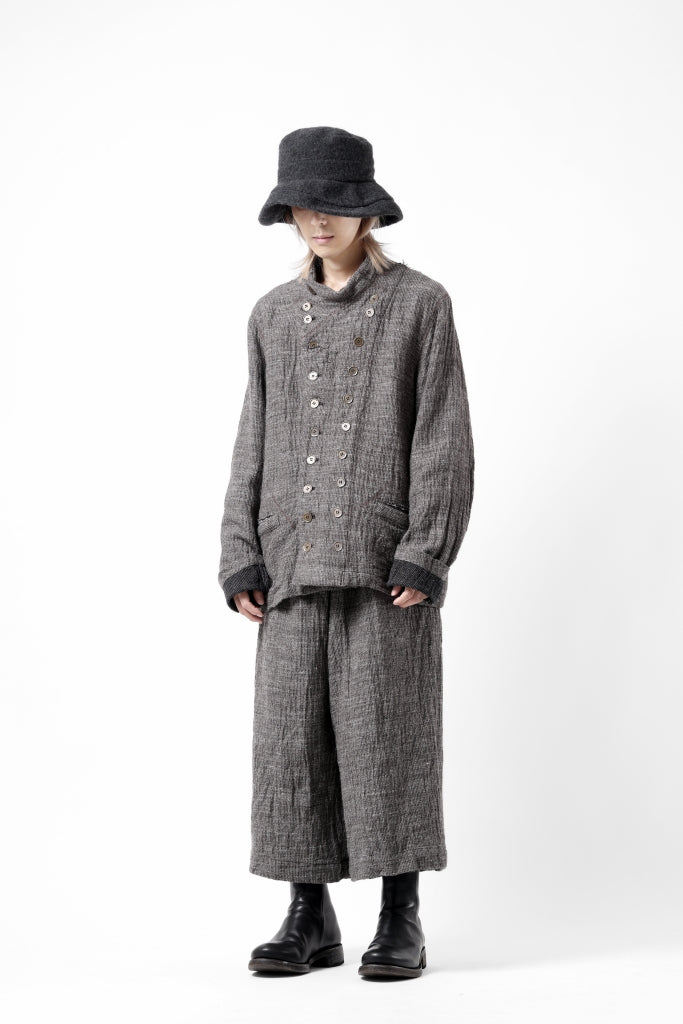 YUTA MATSUOKA double jacket / double weave cotton wool linen