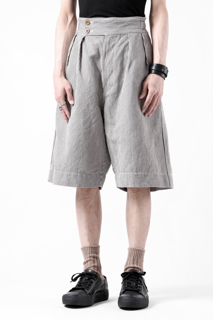 sus-sous gurkha short trousers / Herringbone Hickory