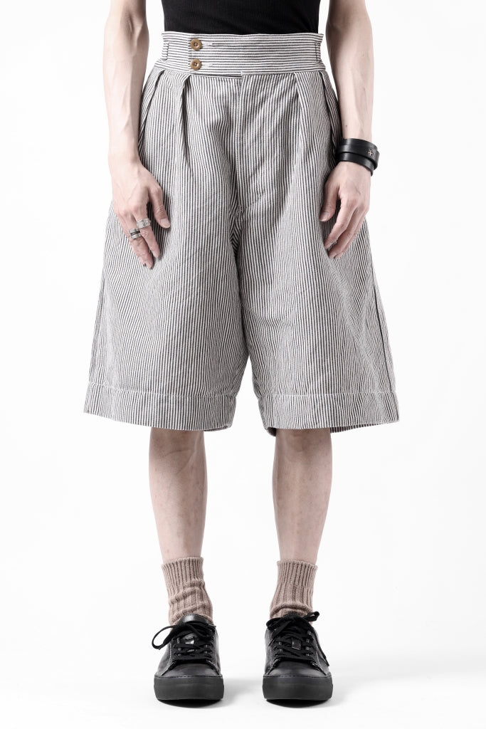 sus-sous gurkha short trousers / Herringbone Hickory